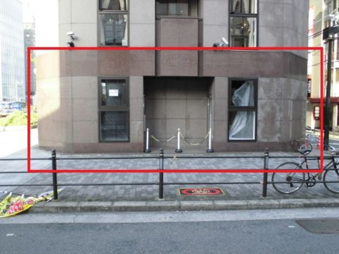 1階、店舗部分 西側、横堀筋側