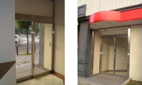 1F玄関、中・外