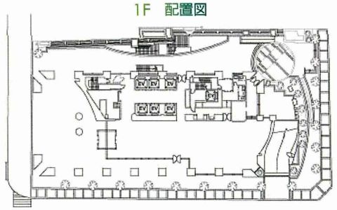 1階、平面図
