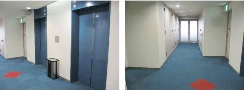 2階~上のEVホールおよび廊下