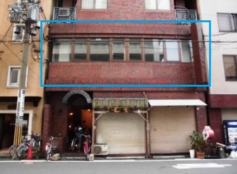 2階、店舗部分