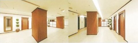 4階、共用廊下&ホール