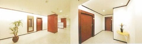 5階、共用廊下&ホール