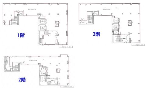 1階~3階の図面