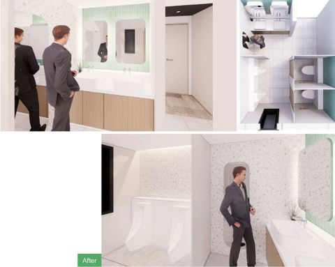 2022年、後半・男性WC リノベーション