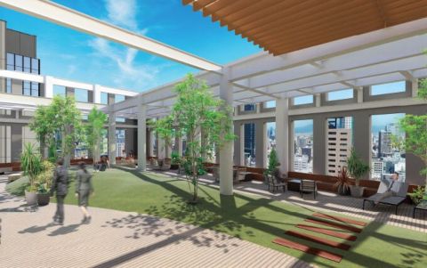 テナント専用ルーフトップテラス