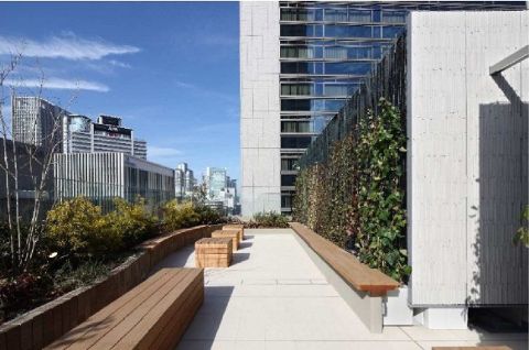 屋上、リフレッシユテラス