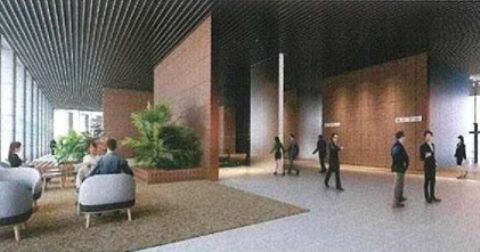 3階、オフィスロビー