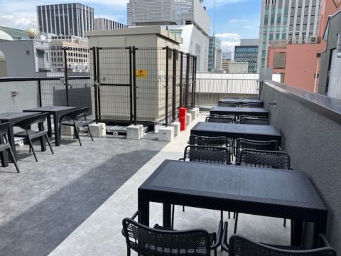 屋上、休憩所