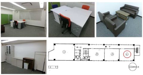 オフィス家具付き