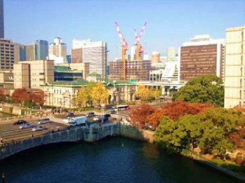 北側、大川の眺望②